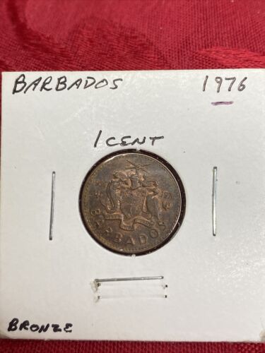 1976   Barbados 1 Cent Coin