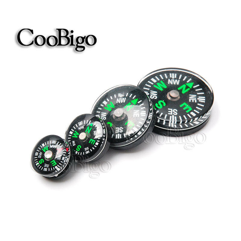 Mini Button Compass Clear Liquid Filled Small Portable Outdoor Kit 12 14 20 25mm