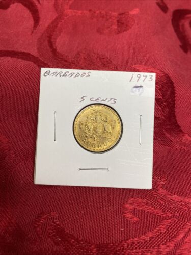 1973    Barbados   5    Cents   Coin