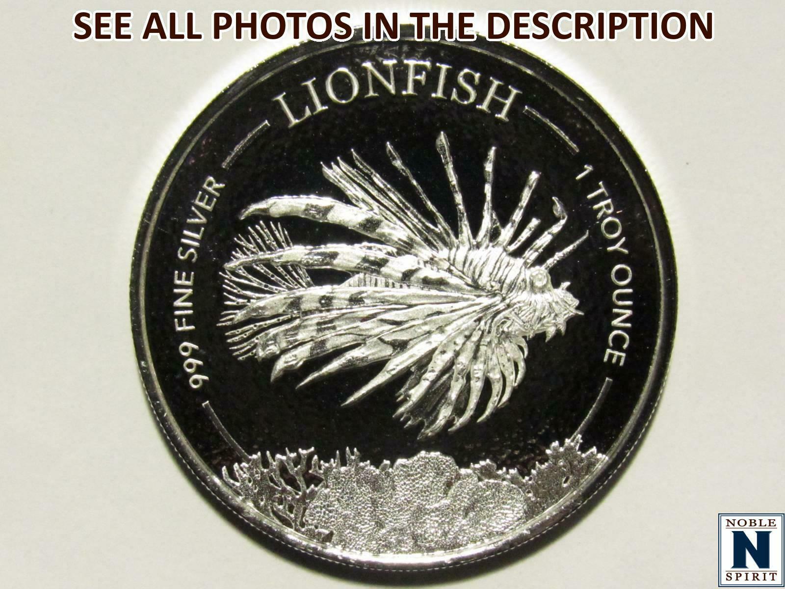 Noblespirit No Reserve*(nc) 2019 Barbados Lionfish 1oz Silver Prooflike Coin