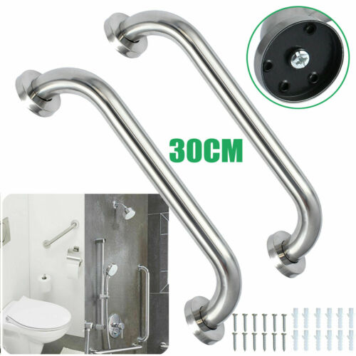 2*stainless Steel Bathroom Grab Bar Shower Wall Safety Grip Handle Towels Rail