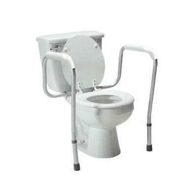 Adjustable Toilet Safety Frame Rail 375lbs Grab Bar Support For Elderly Handicap