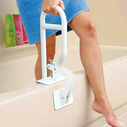 Bath Safety Bar Bathtub Rail Grab White Bathroom Shower Handle Tub 14"adjust New